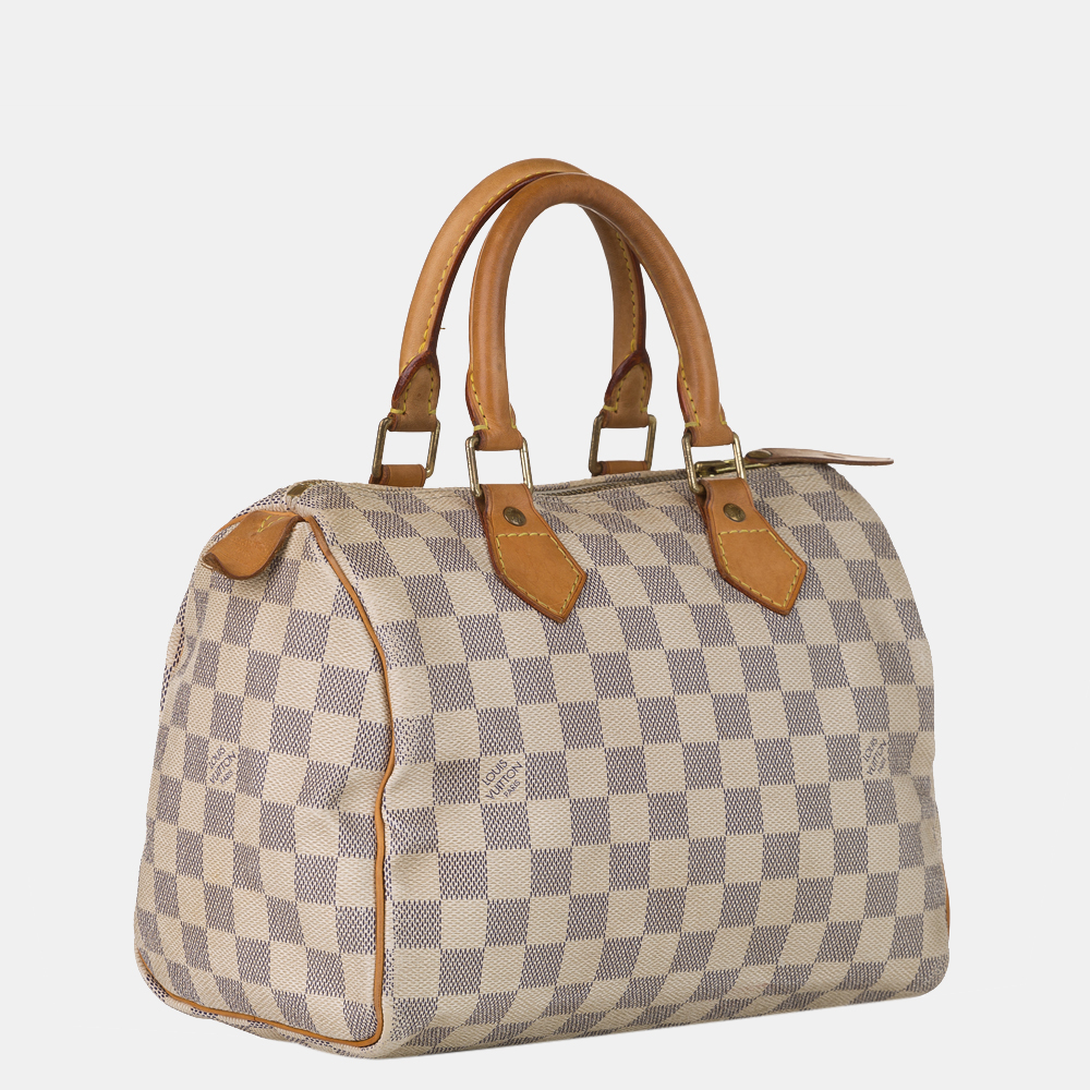 

Louis Vuitton Blue/White Damier Azur Speedy 25