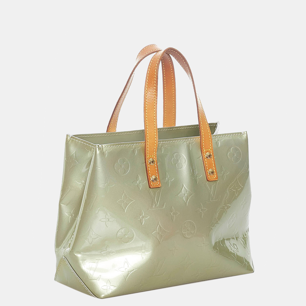 

Louis Vuitton Green Vernis Reade PM
