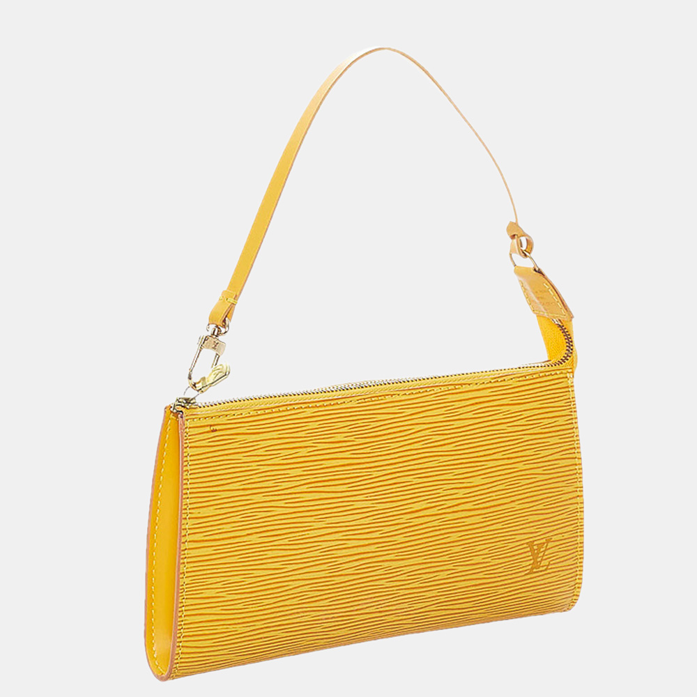 

Louis Vuitton Yellow Epi Pochette Accessoires