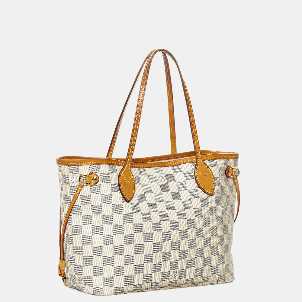 

Louis Vuitton Blue/White Damier Azur Neverfull PM