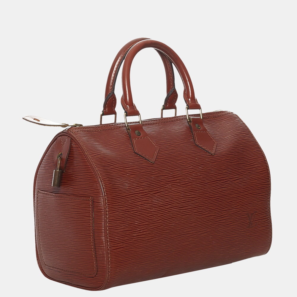 

Louis Vuitton Brown Epi Speedy 30