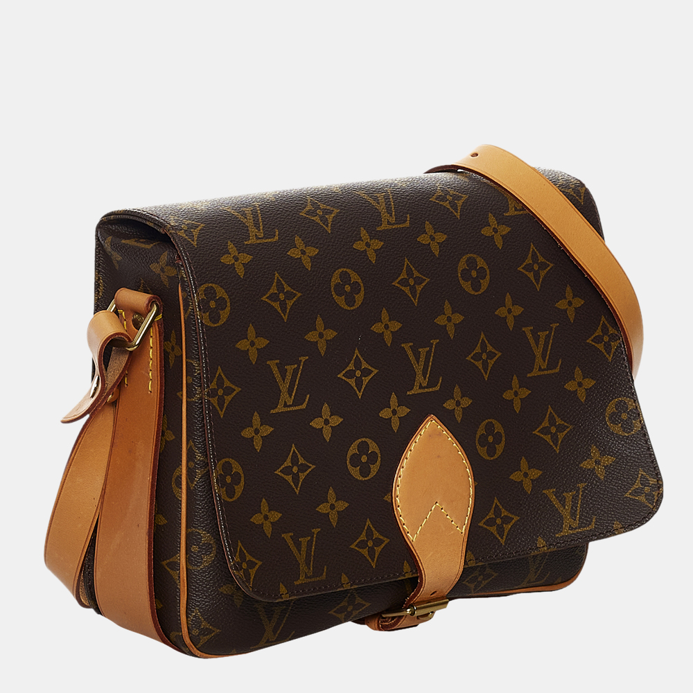 

Louis Vuitton Brown Monogram Cartouchiere GM