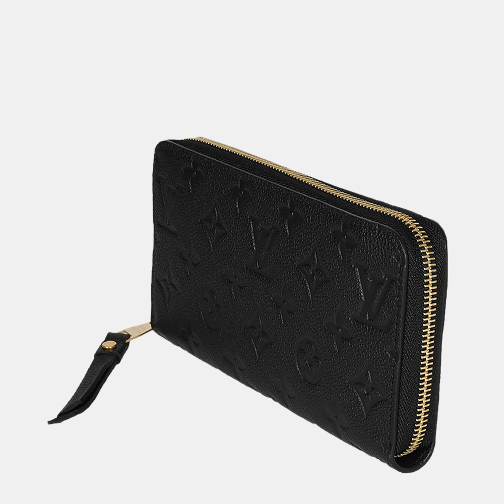 

Louis Vuitton Black Monogram Empreinte Zippy Wallet