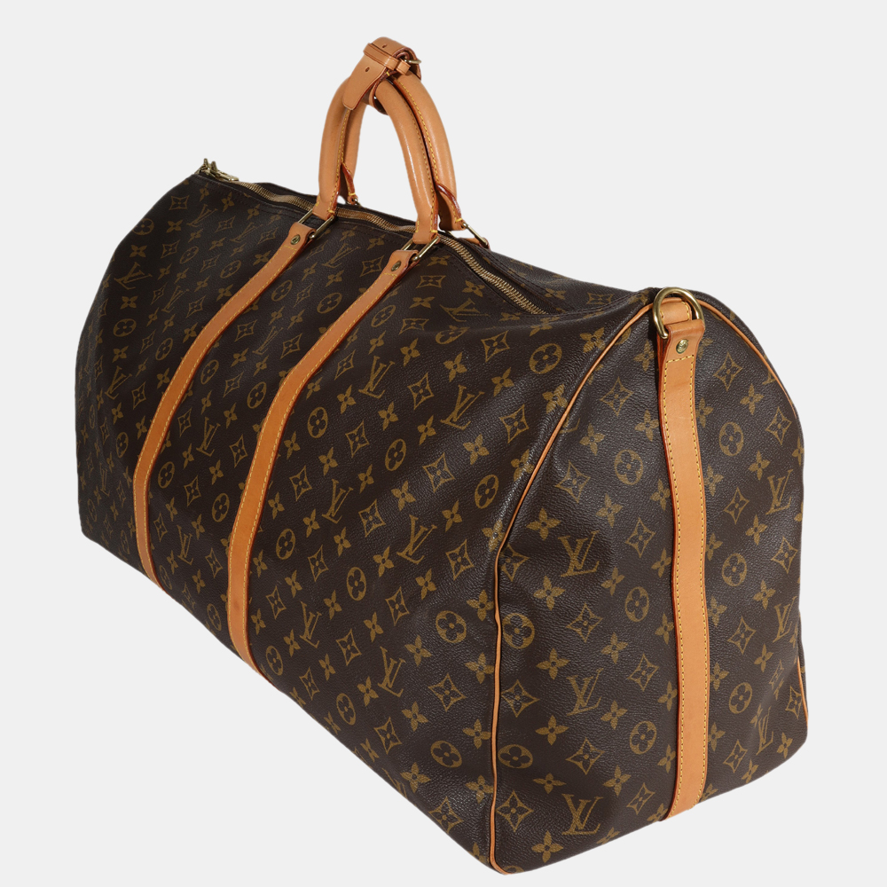 

Louis Vuitton Brown Monogram Canvas Keepall Bandouliere 60 Duffel Bag