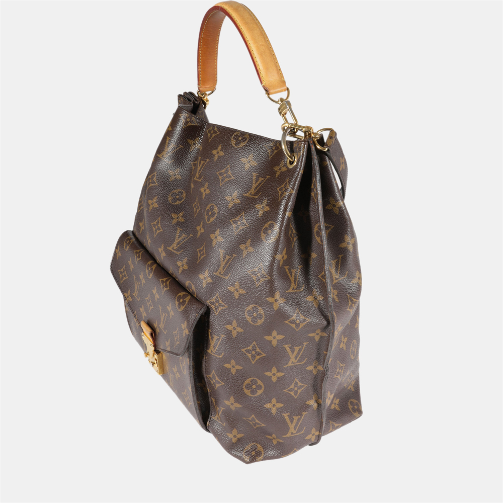 

Louis Vuitton Brown Monogram Canvas Metis Hobo Bag