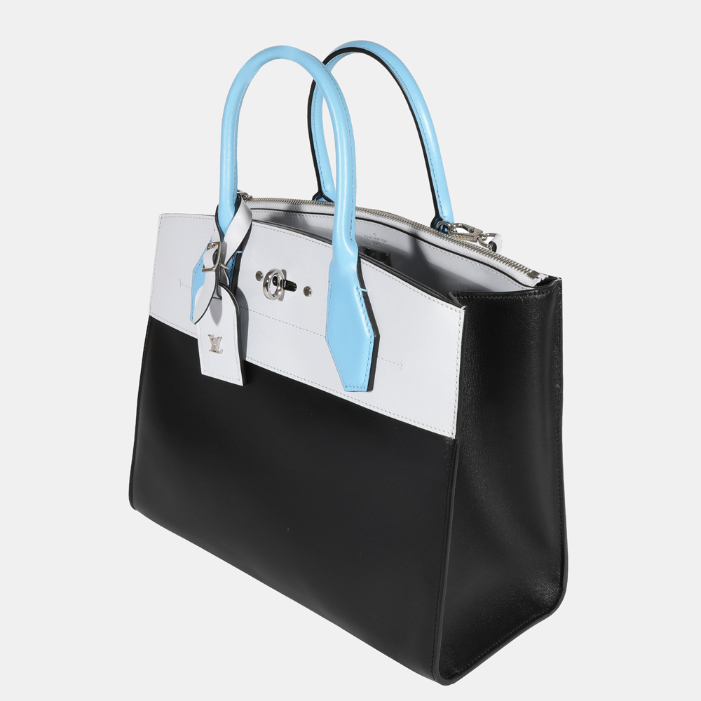 

Louis Vuitton Tricolor Calfskin Leather City Steamer MM Bag, Multicolor