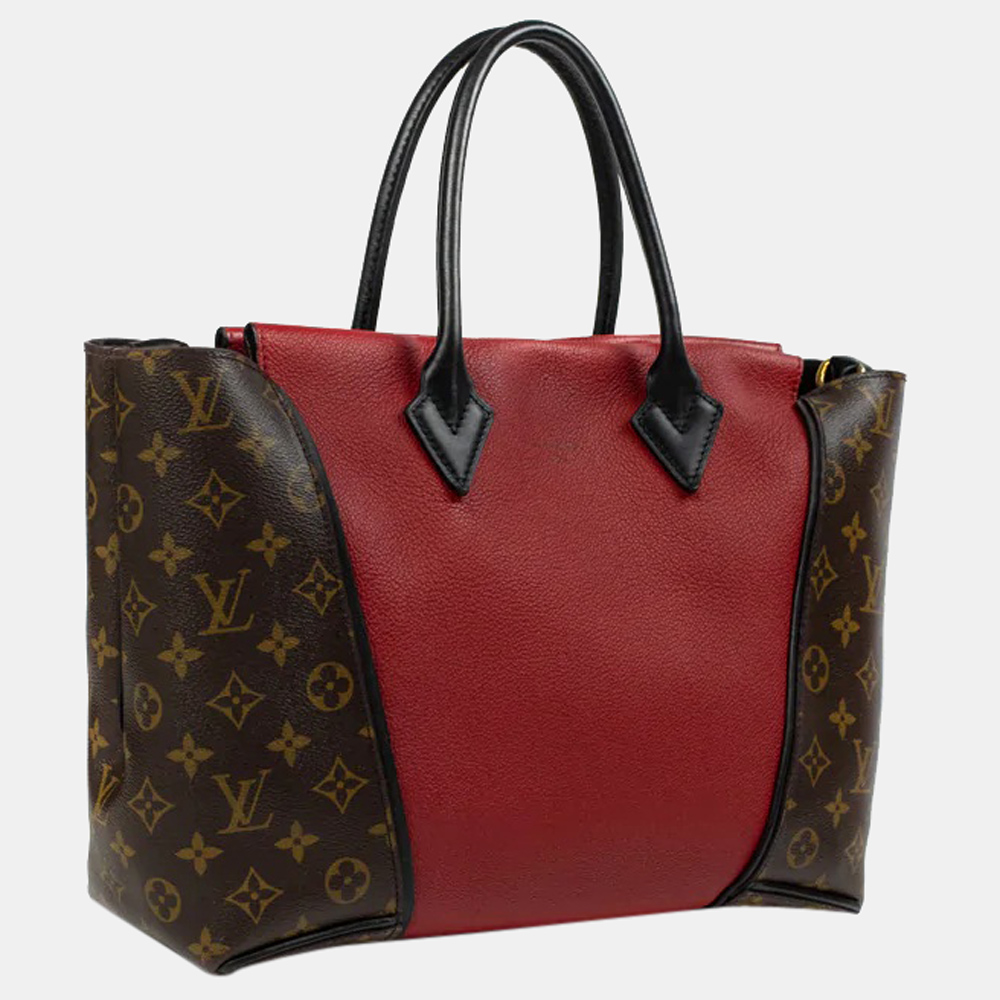 

Louis Vuitton Red/Brown Monogram Canvas and Leather W PM Tote Bag