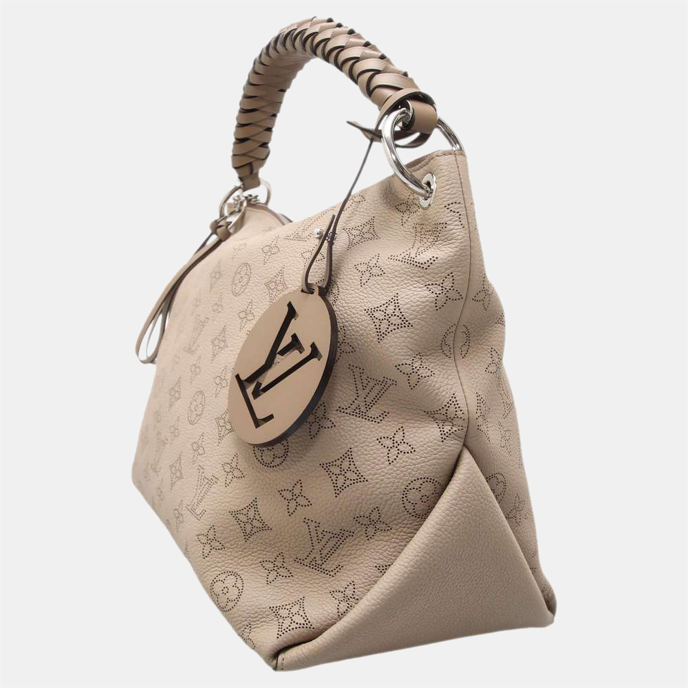 

Louis Vuitton Beige Monogram Leather Mahina Beaubourg Hobo Bag