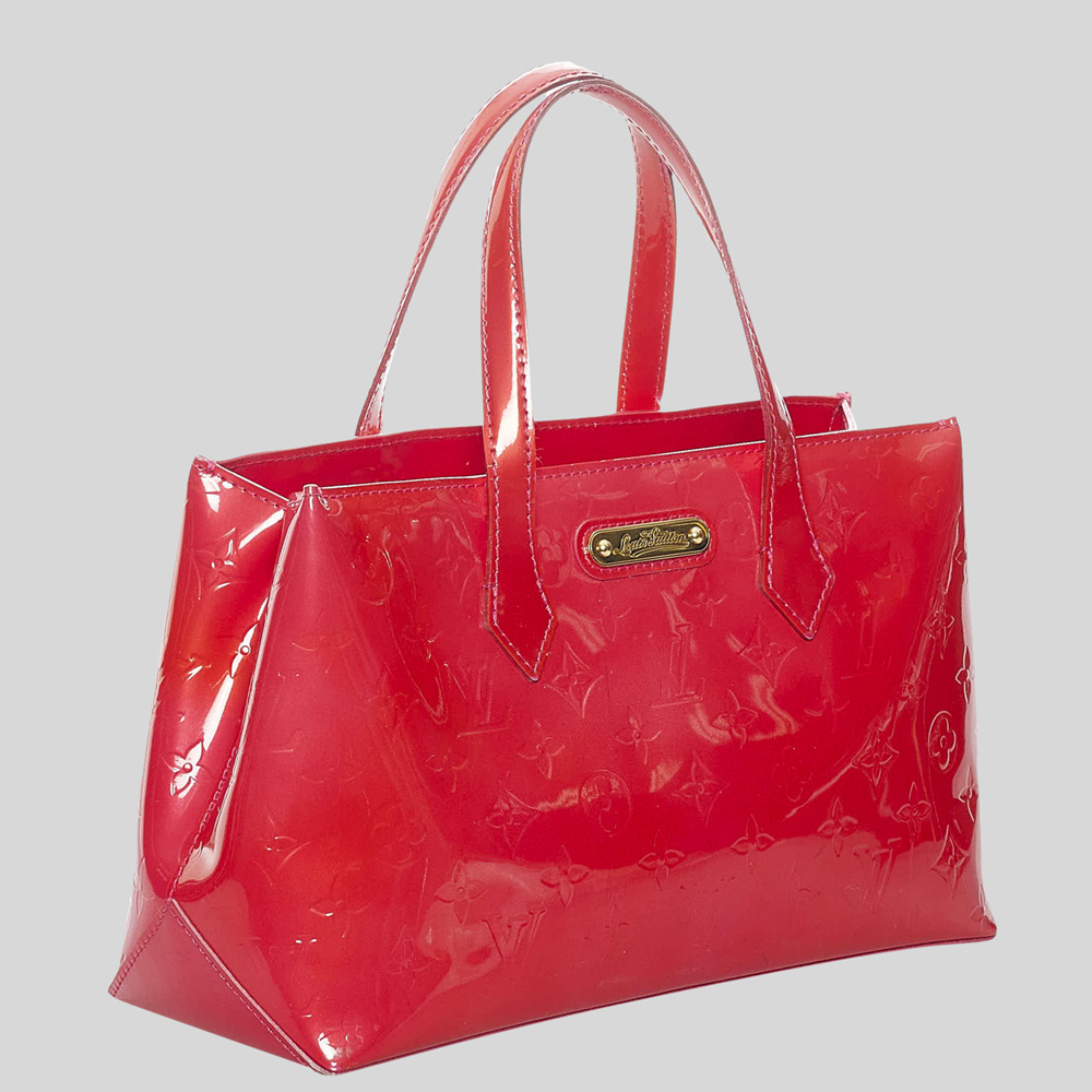 

Louis Vuitton Red Vernis Wilshire PM