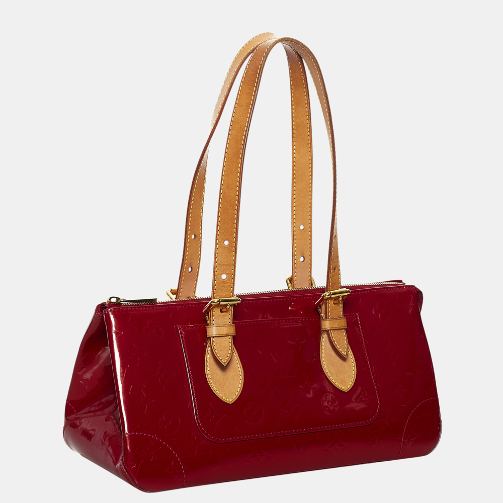 

Louis Vuitton Brown/Red Vernis Rosewood