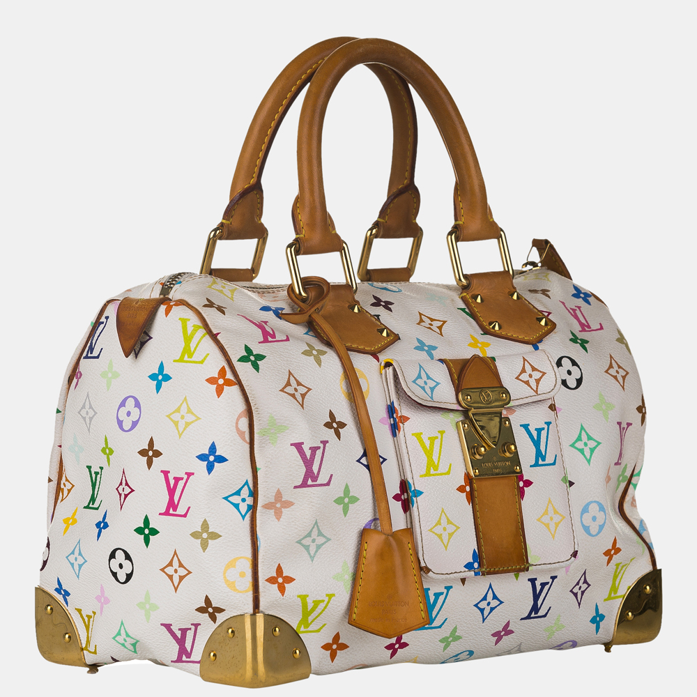 

Louis Vuitton Multi Color /White Monogram Multicolore Speedy 30, Multicolor