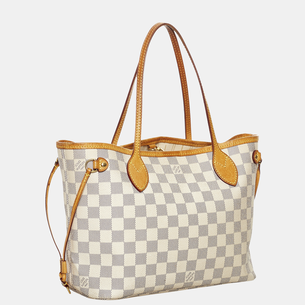 

Louis Vuitton Blue/White Damier Azur Neverfull PM