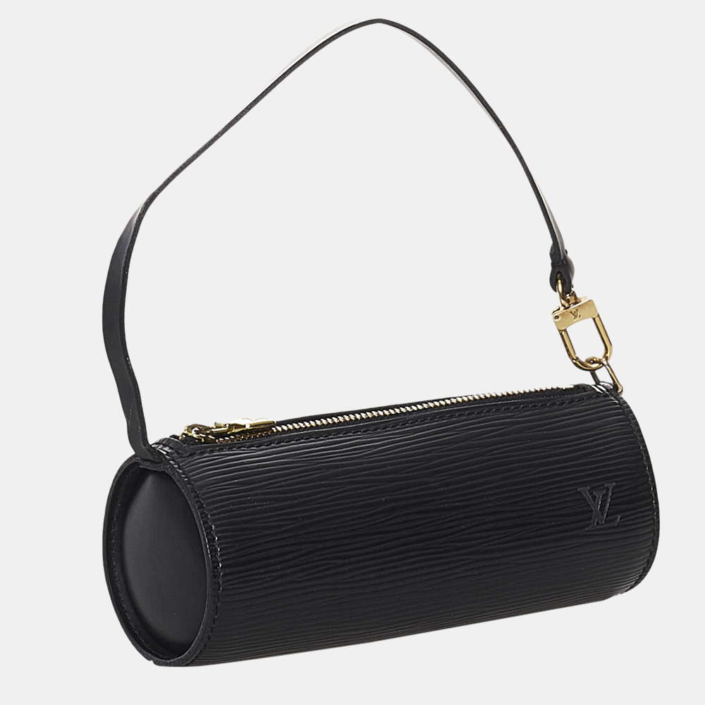 

Louis Vuitton Black Epi Pochette Papillon