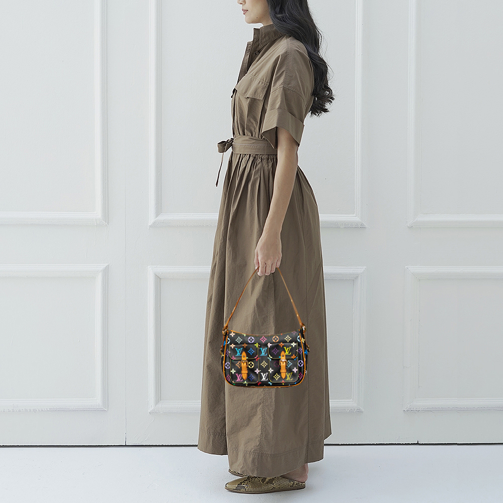 

Louis Vuitton Black Multicolor Monogram Canvas Lodge PM Bag