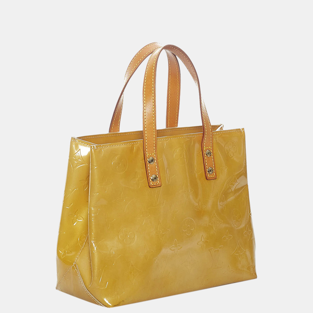 

Louis Vuitton Yellow Vernis Reade PM