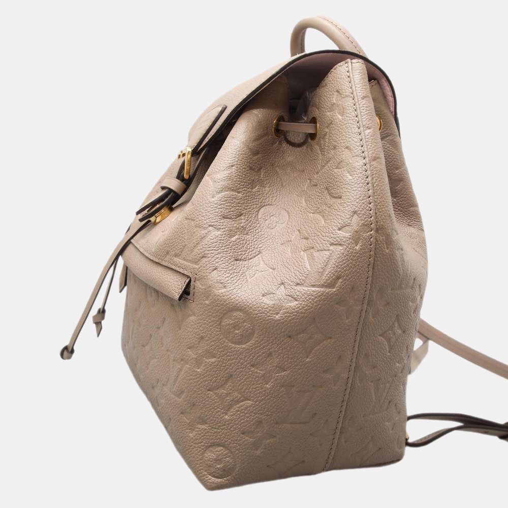 

Louis Vuitton Beige Monogram Empreinte Leather Montsouris PM Backpack