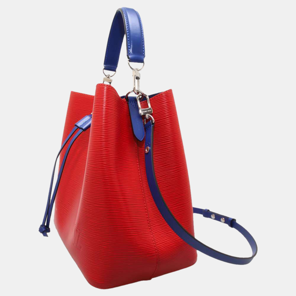 

Louis Vuitton Red/Blue Epi Leather Neo Noe Shoulder Bag