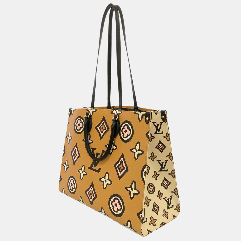 

Louis Vuitton Beige Monogram Canvas Wild At Heart OntheGo GM Tote Bag