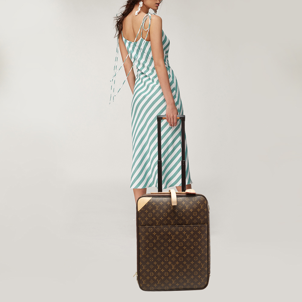 

Louis Vuitton Monogram Canvas Pegase Legere 55 Business Luggage, Brown