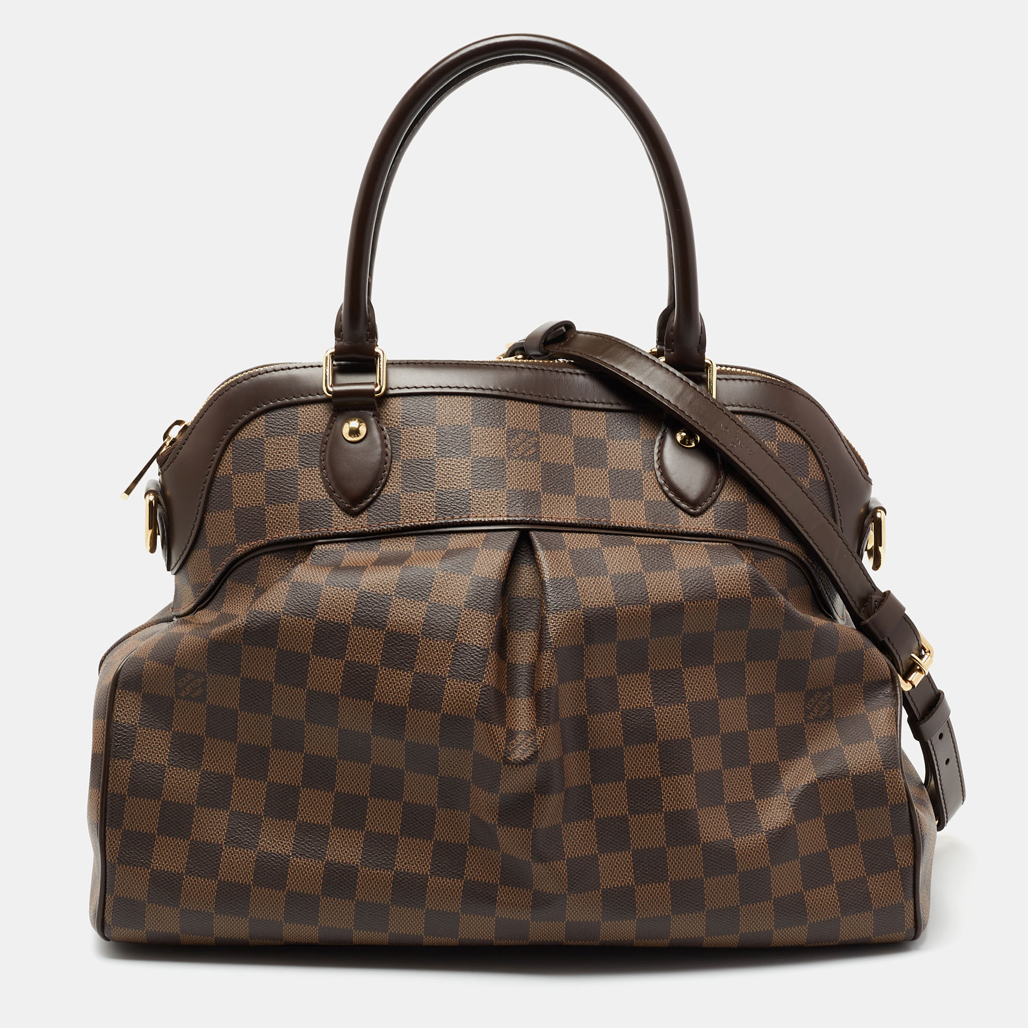 Pre Owned Louis Vuitton Damier Ebene Canvas Trevi GM Bag