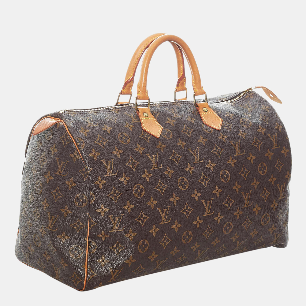 

Louis Vuitton Brown Monogram Speedy 40