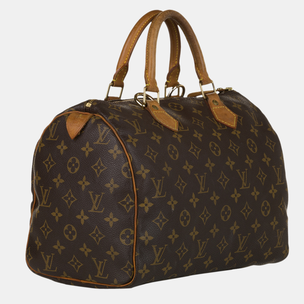 

Louis Vuitton Brown Monogram Speedy 30