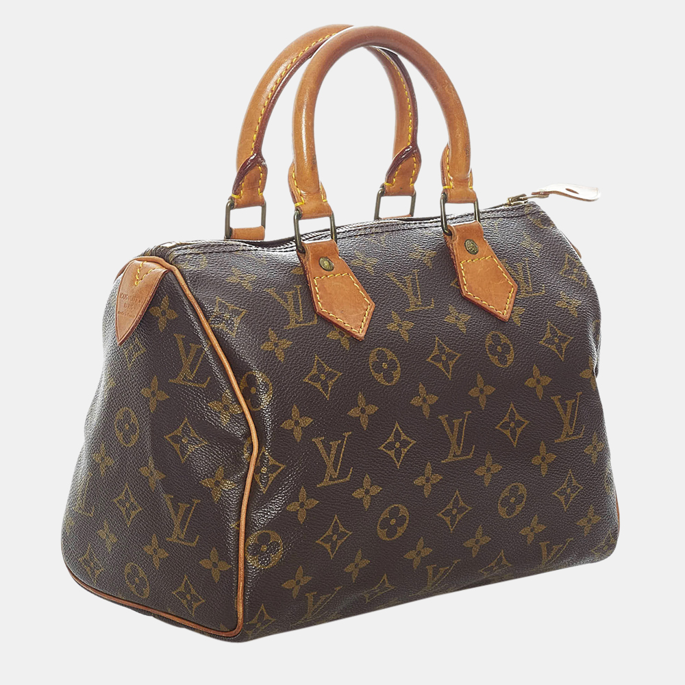

Louis Vuitton Brown Monogram Speedy 25