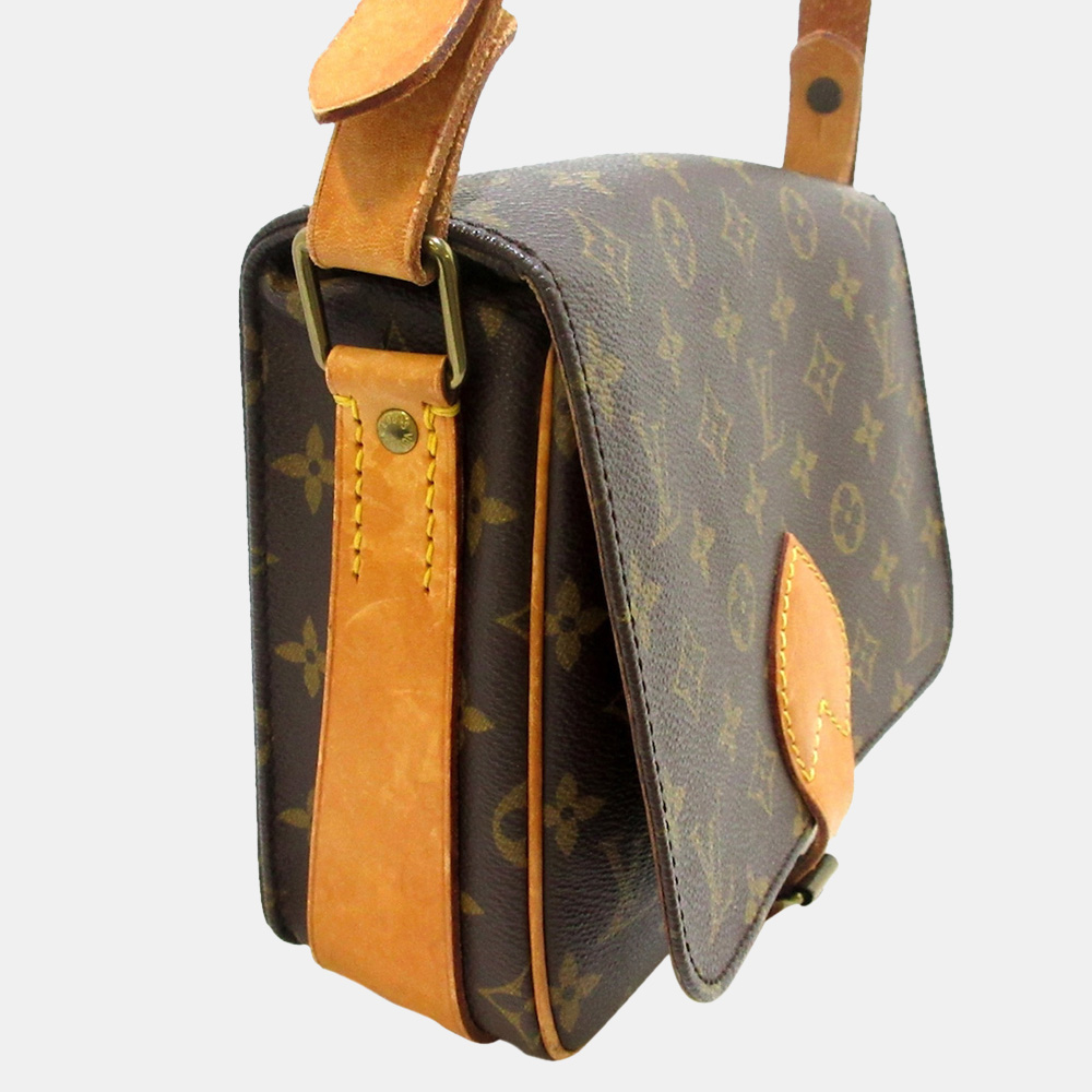 

Louis Vuitton Brown Monogram Cartouchiere MM