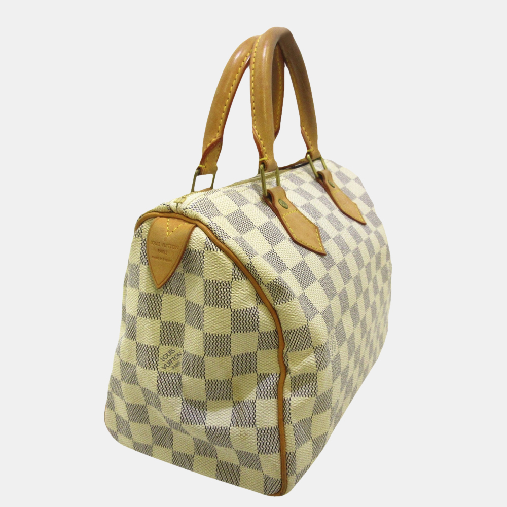 

Louis Vuitton Blue/White Damier Azur Speedy 25