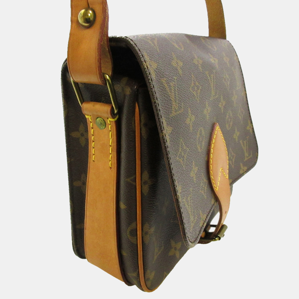 

Louis Vuitton Brown Monogram Cartouchiere MM