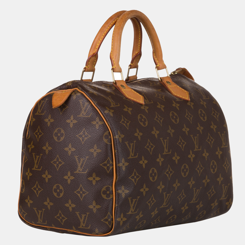 

Louis Vuitton Brown Monogram Speedy 30