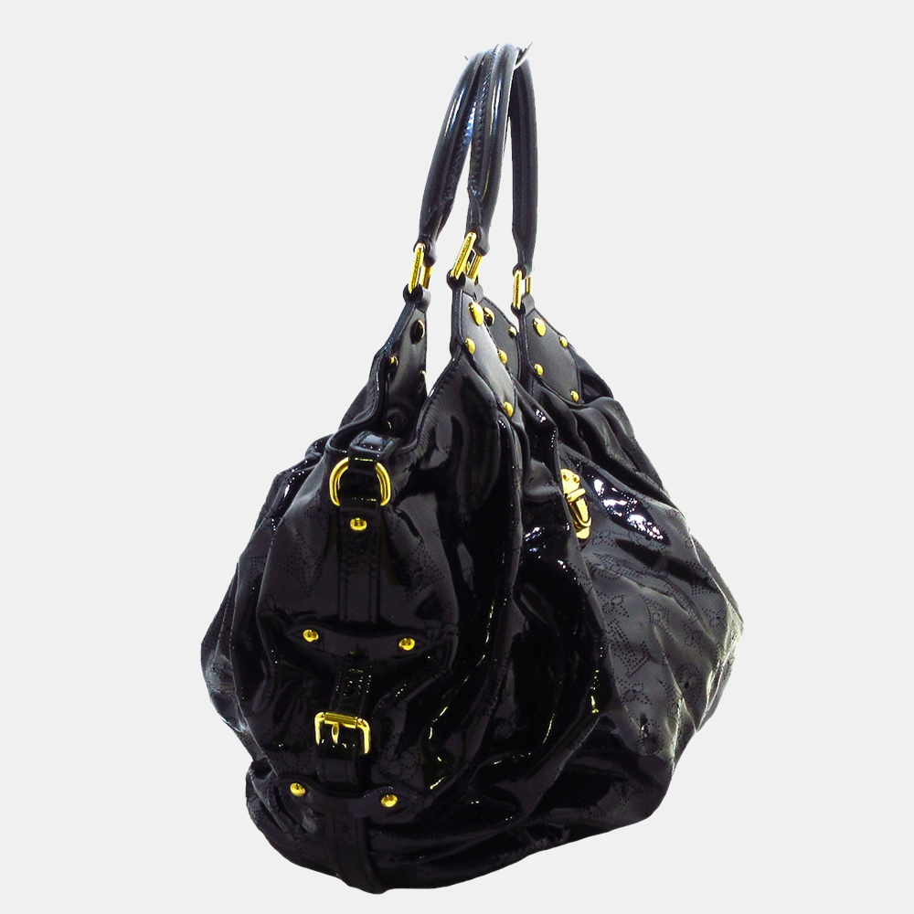 

Louis Vuitton Black Mahina Surya  Hobo Bag