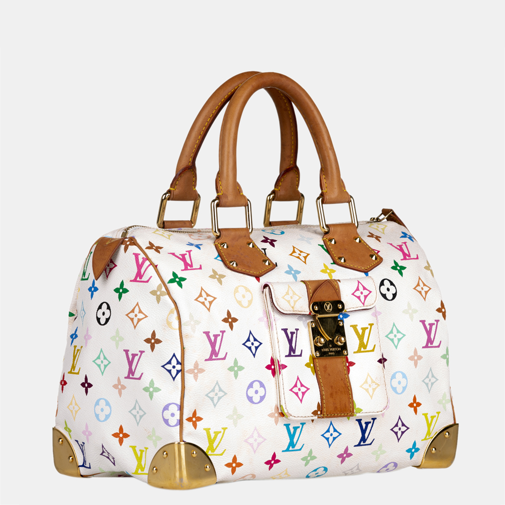 

Louis Vuitton Multicolor/White Monogram Multicolore Speedy 30