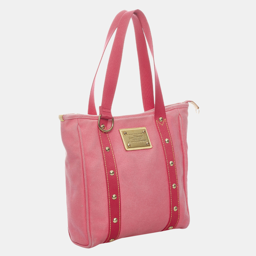 

Louis Vuitton Pink/Red Antigua Cabas MM