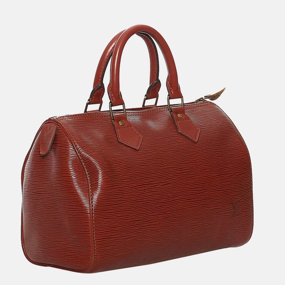 

Louis Vuitton Brown Epi Speedy 25