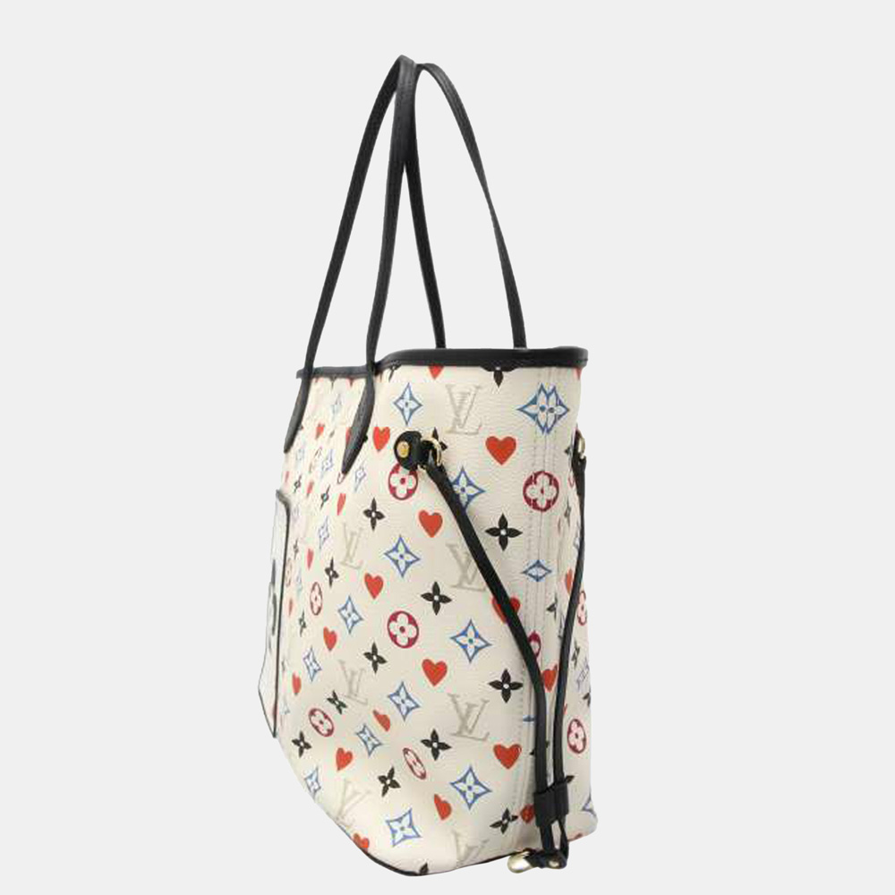 

Louis Vuitton Multi Color/White Monogram Game On Neverfull MM, Multicolor