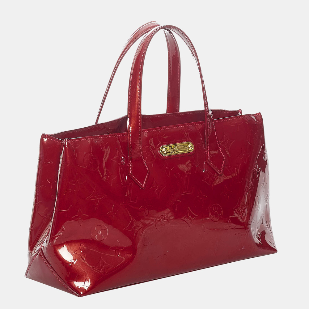 

Louis Vuitton Red Vernis Wilshire PM