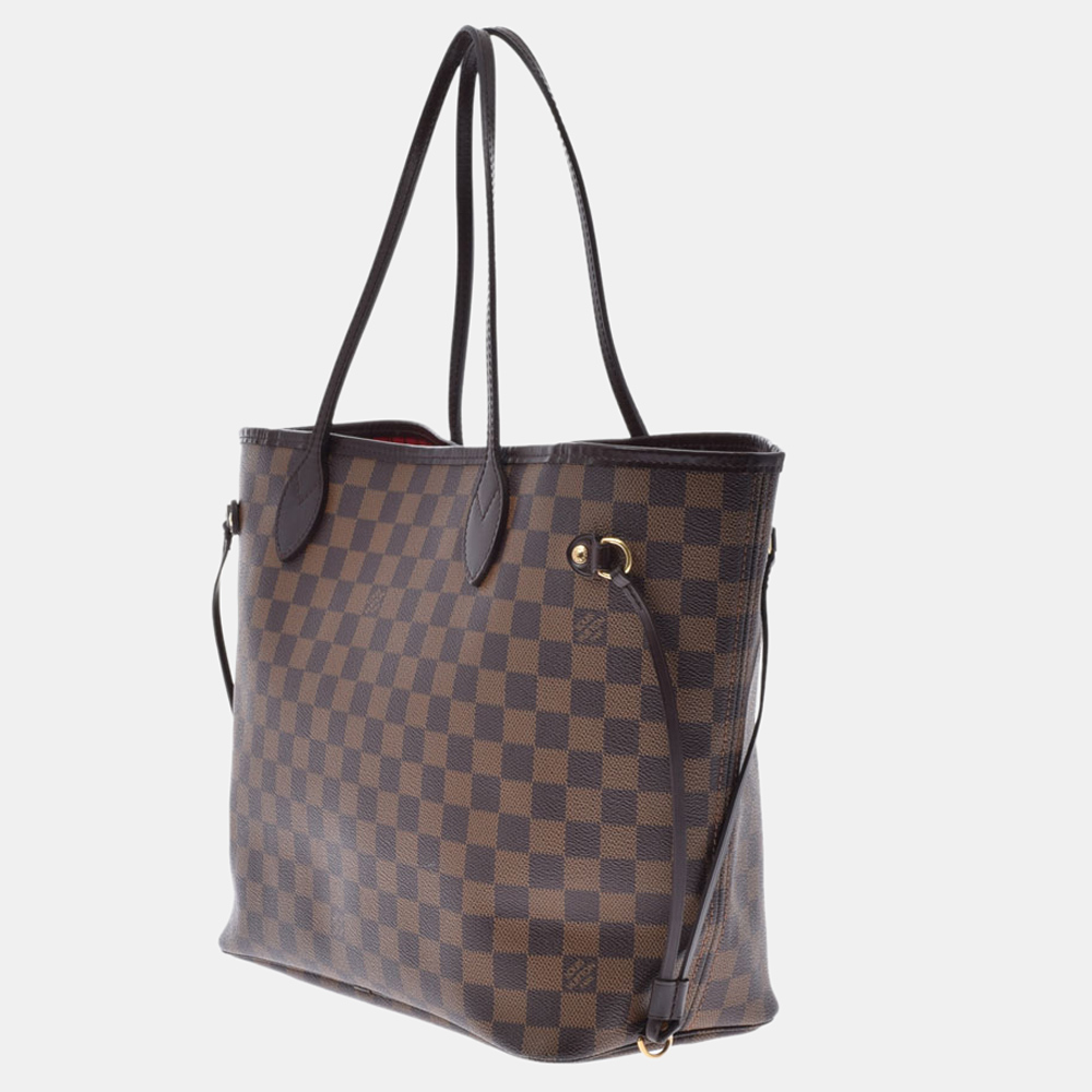 

Louis Vuitton Brown Damier Ebene Canvas Neverfull MM Tote Bag