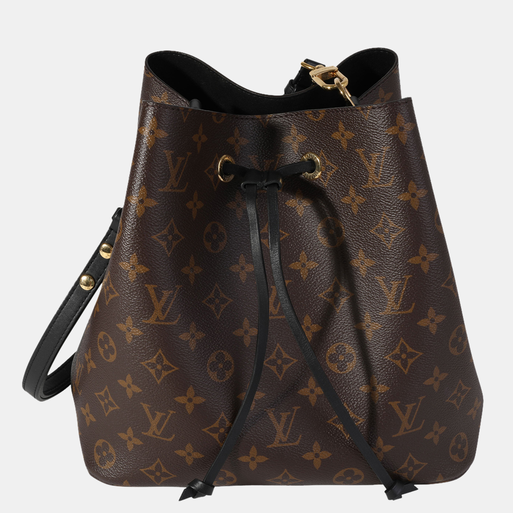 

Louis Vuitton Monogram Canvas & Black Leather Neonoe MM bag, Brown