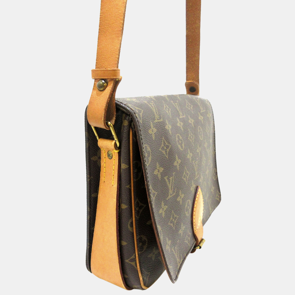 

Louis Vuitton Brown Monogram Cartouchiere GM