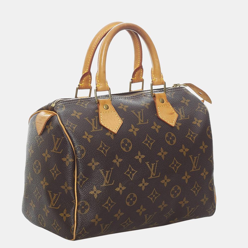 

Louis Vuitton Brown Monogram Speedy 25