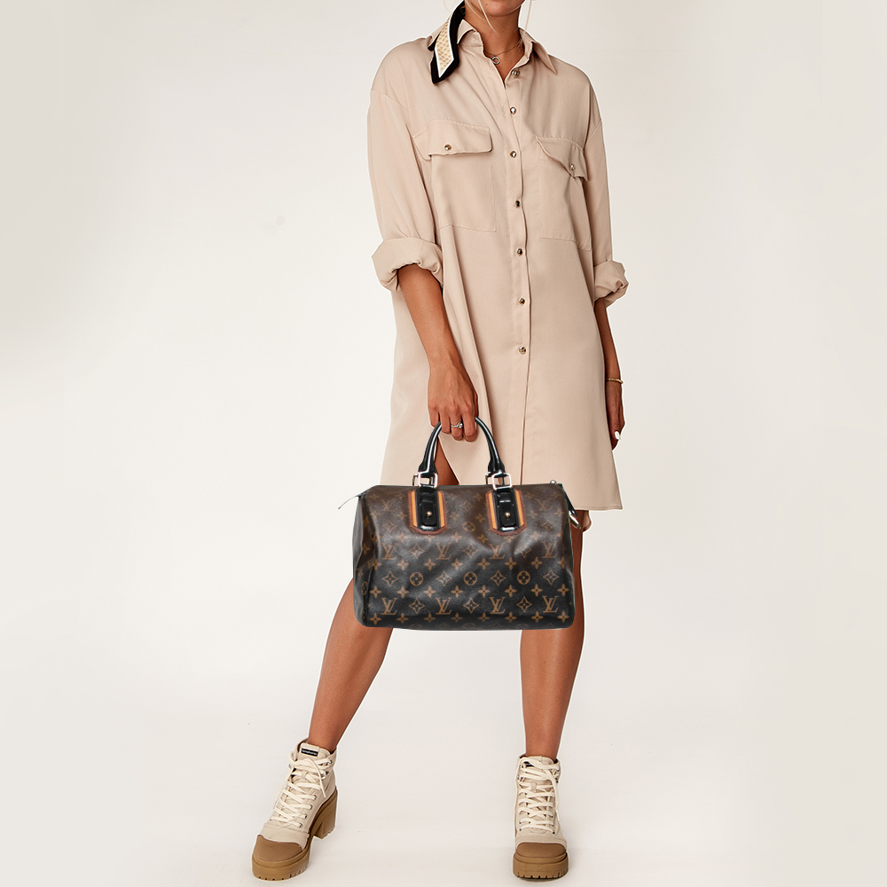 

Louis Vuitton Monogram Canvas Limited Edition Mirage Speedy 30 Bag, Brown