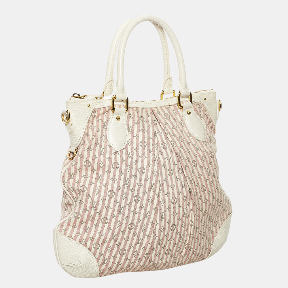 

Louis Vuitton Pink/White Monogram Mini Lin Croisette Marina PM