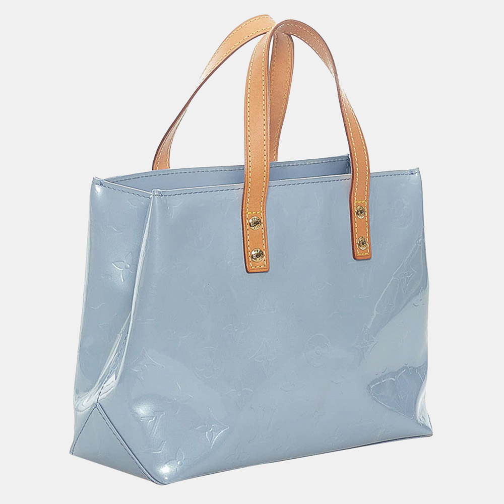 

Louis Vuitton Blue/ Brown Vernis Reade PM
