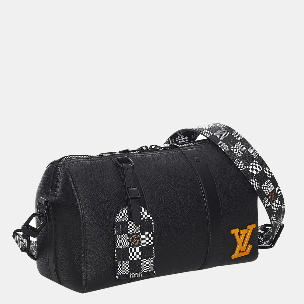 

Louis Vuitton Black/White Distorted Damier City Keepall