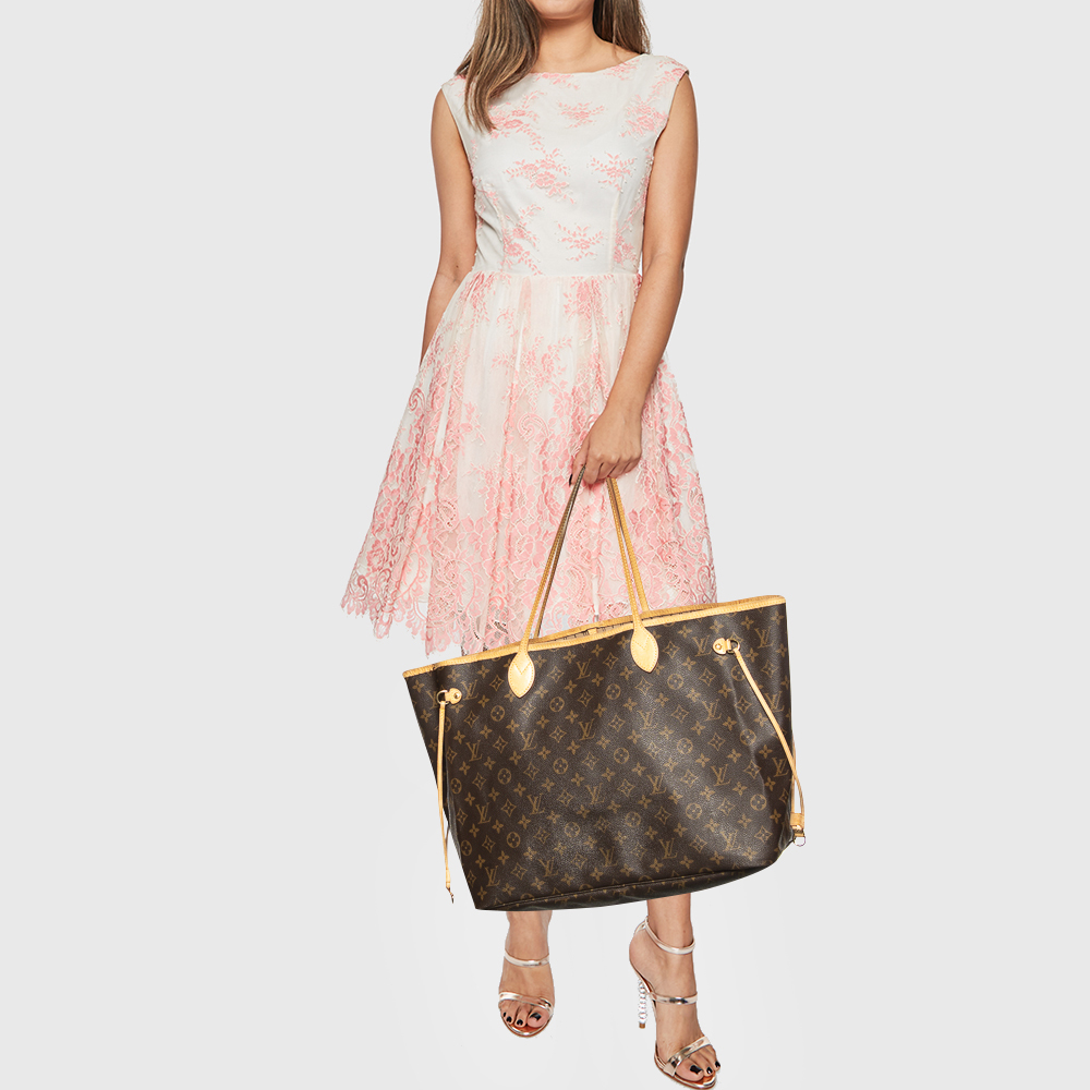 

Louis Vuitton Monogram Canvas Neverfull GM Bag, Brown