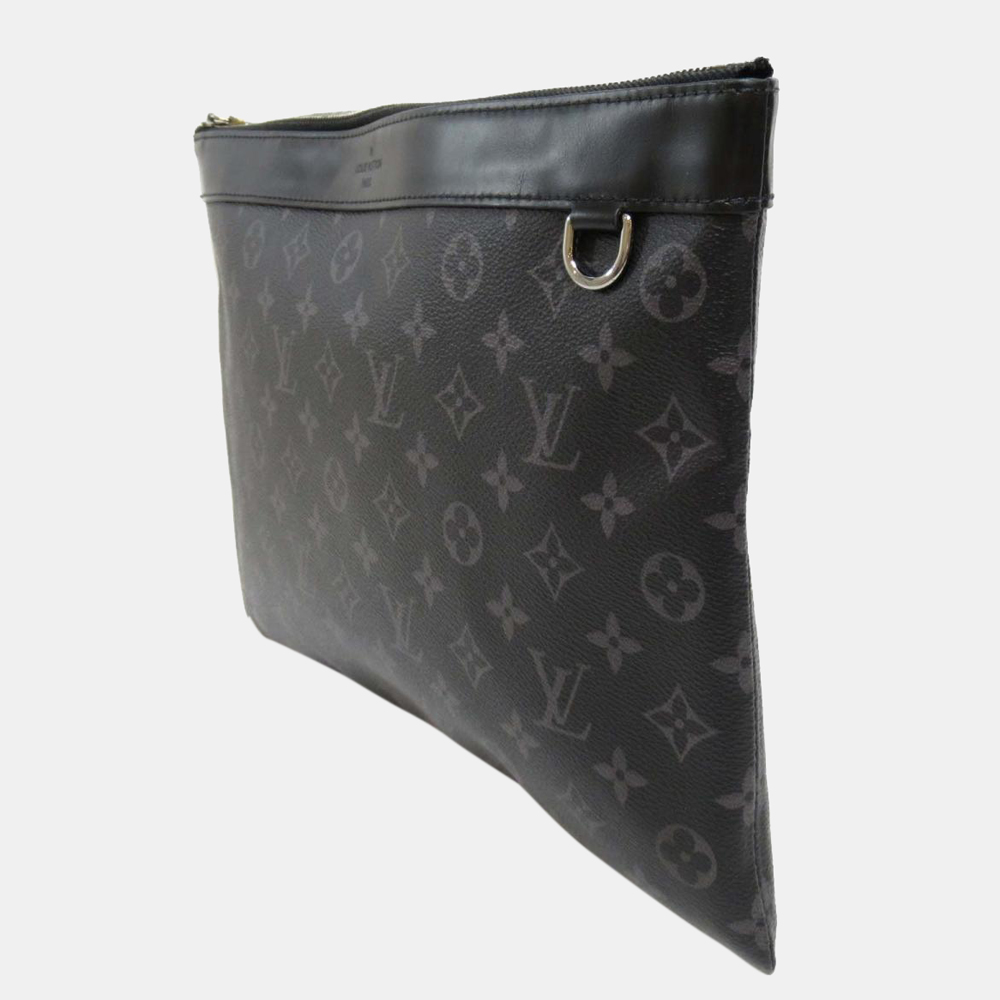 

Louis Vuitton Black Monogram Canvas Eclipse Discovery Pochette GM Clutch Bag