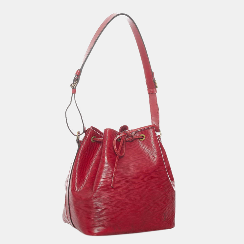 

Louis Vuitton Red Epi Leather Petit Noe Bag