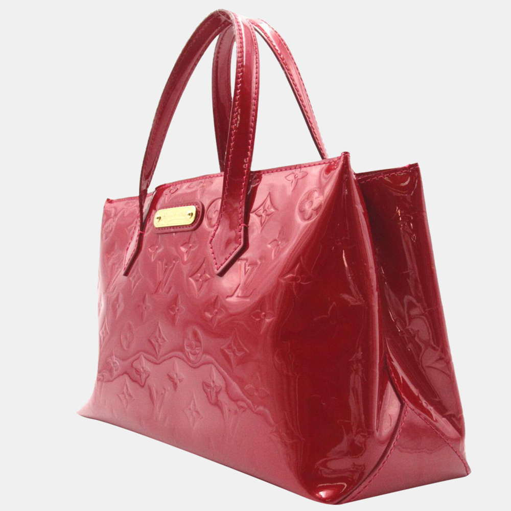 

Louis Vuitton Red Monogram Vernis Wilshire PM Bag