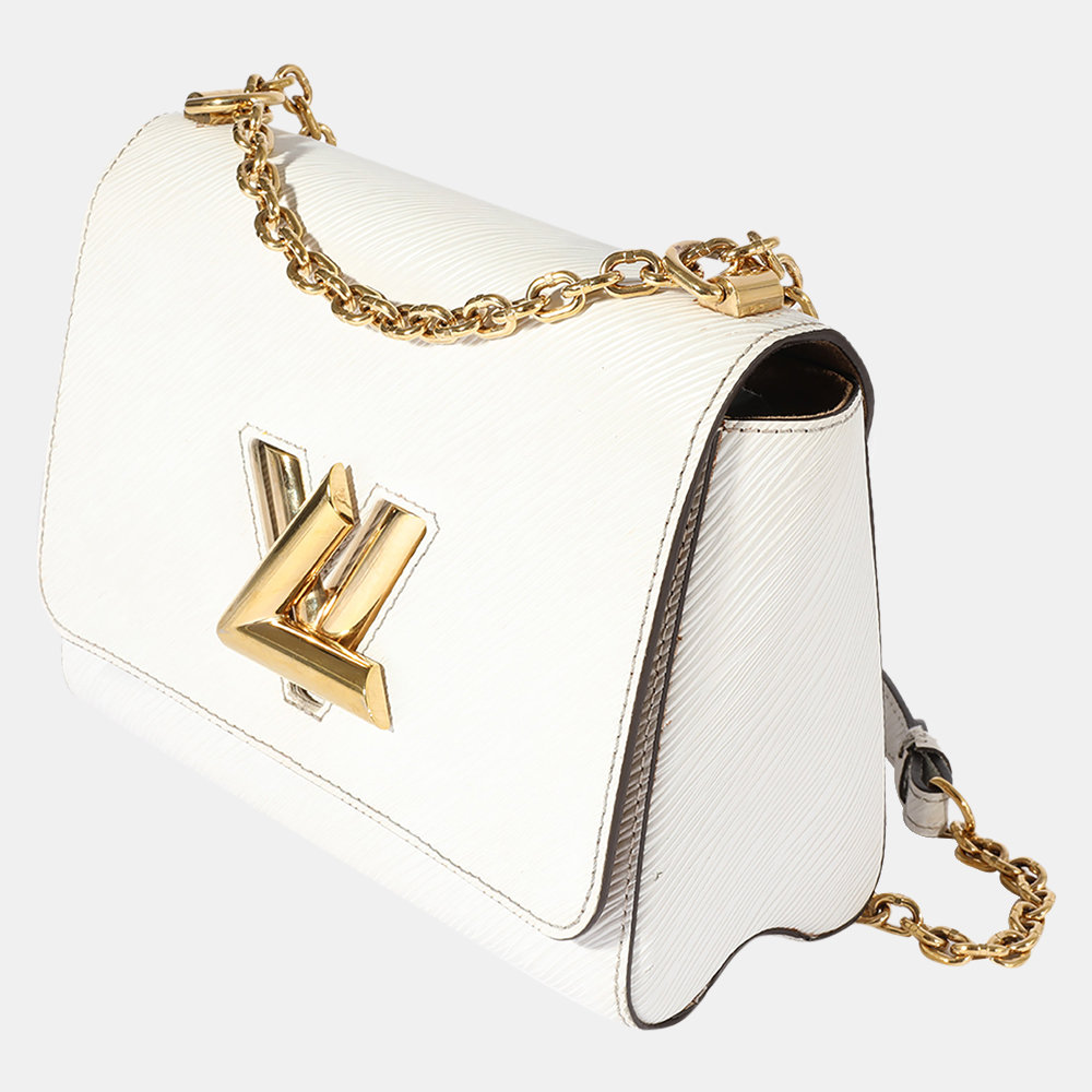 

Louis Vuitton White Epi Twist MM bag